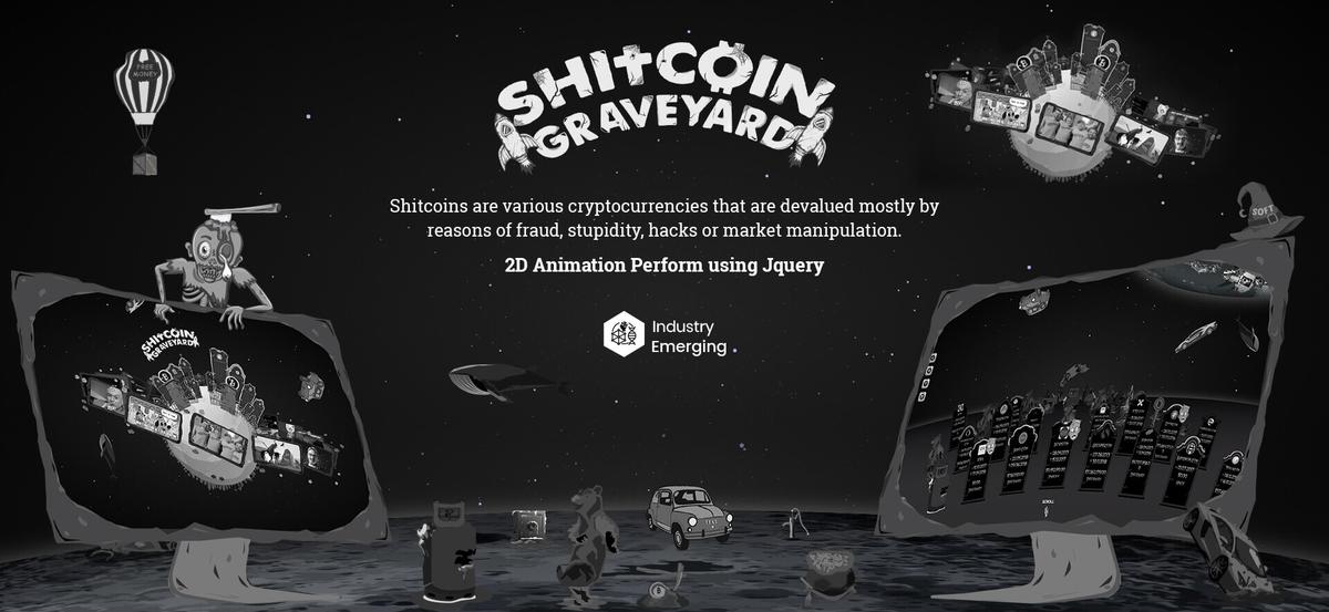 Shitcoin graveyard portfolio image