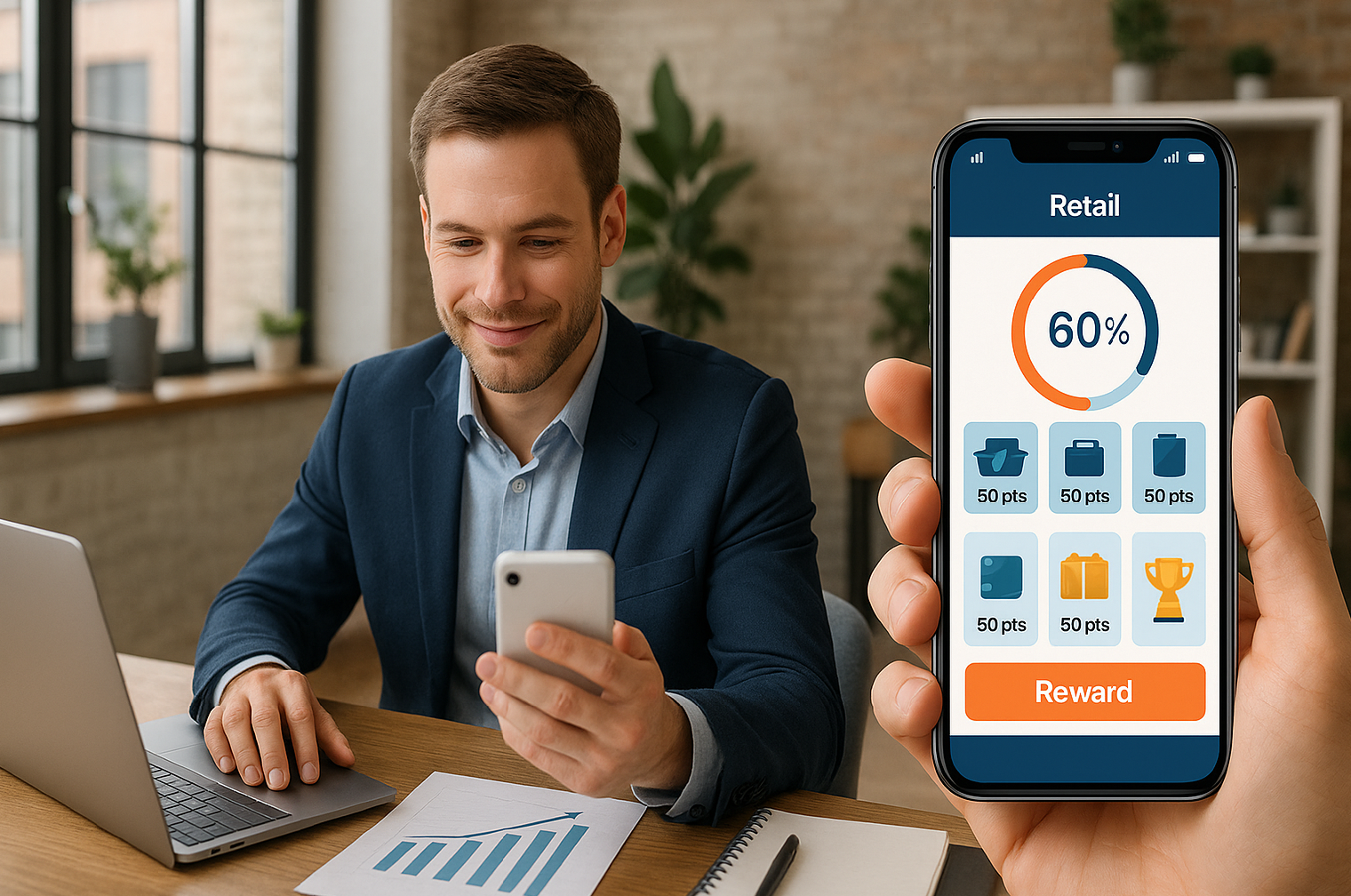 UI/UX in Retail Apps: Gamified Design That Retains 35%