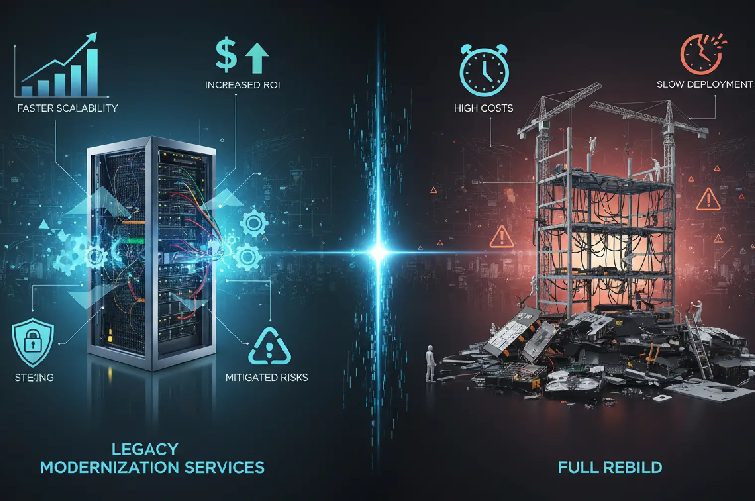 The True Cost of Legacy Modernization Services vs Rebuild 