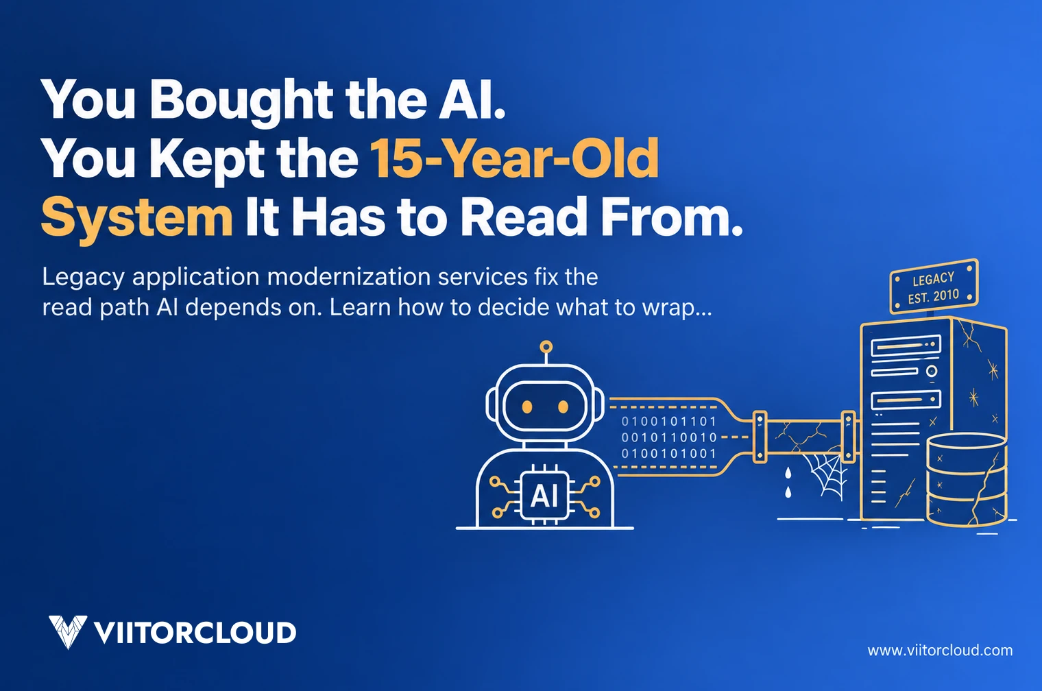You Bought the AI. You Kept the 15-Year-Old System It Has to Read From.